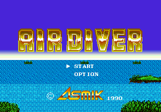 Air Diver (Japan) Title Screen